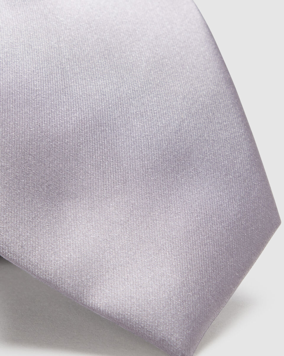Silk Satin Tie, Light Grey, hi-res